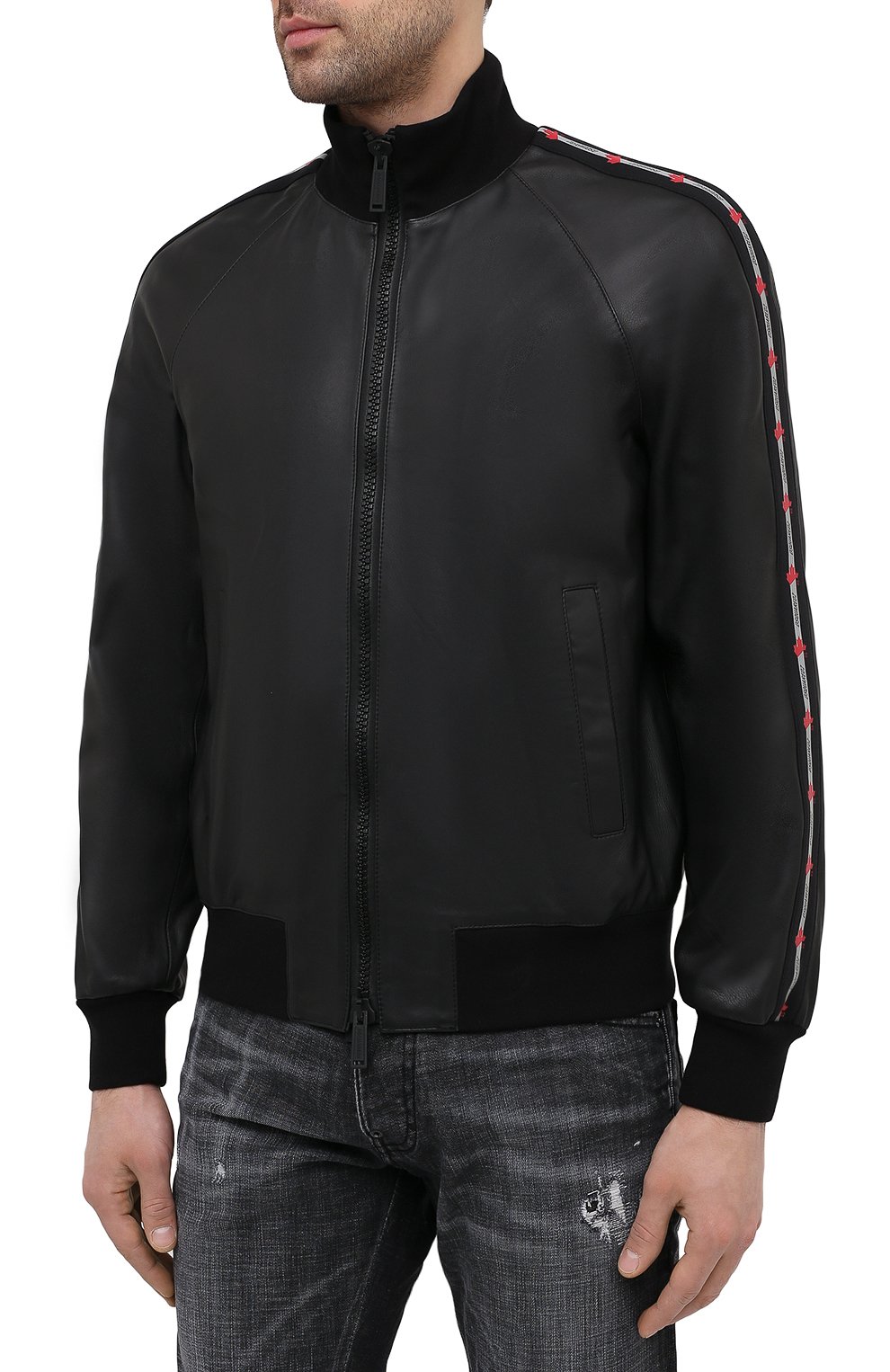 Кожаный бомбер DSQUARED2, арт. S74AM1149/SY1491, фото 3
