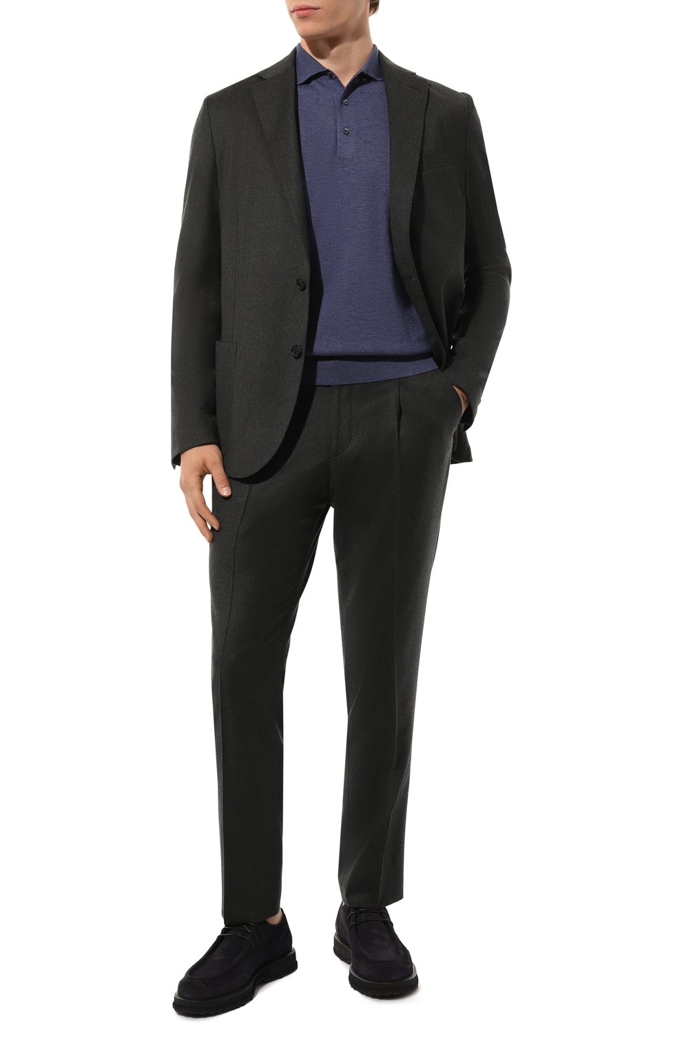 Замшевые ботинки KITON, арт. USSA210N0110802, фото 2