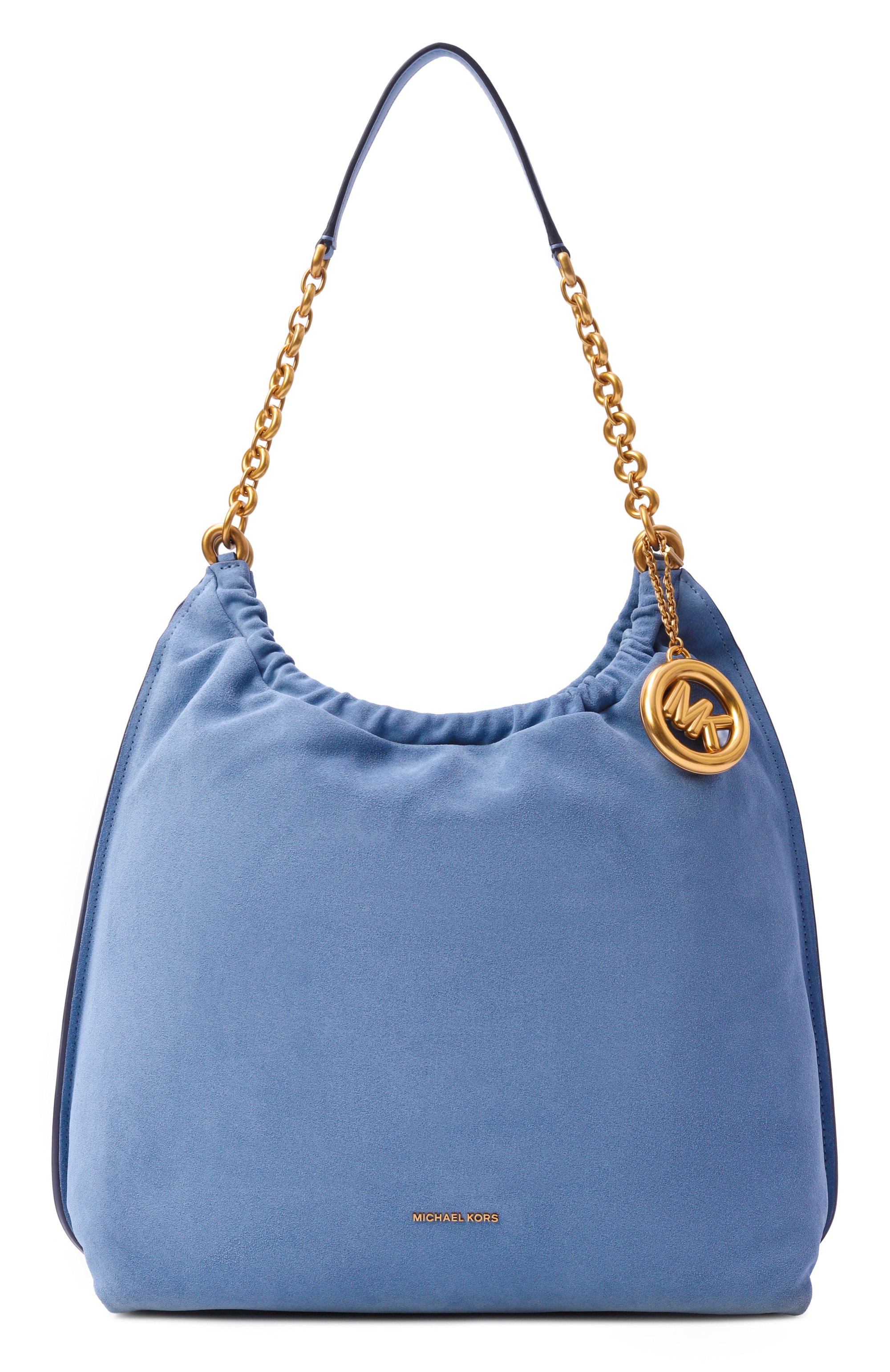 Сумка indie large MICHAEL MICHAEL KORS голубого цвета по цене 45200 руб., арт. 30S6A15L7S, фото 1 Сумка indie large MICHAEL MICHAEL KORS, арт. 30S6A15L7S, фото 1