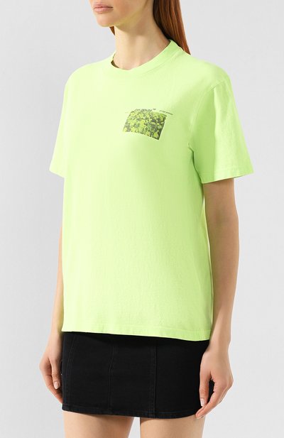 Хлопковая футболка OFF-WHITE, арт. 0WAA049S19D960786288, фото 3