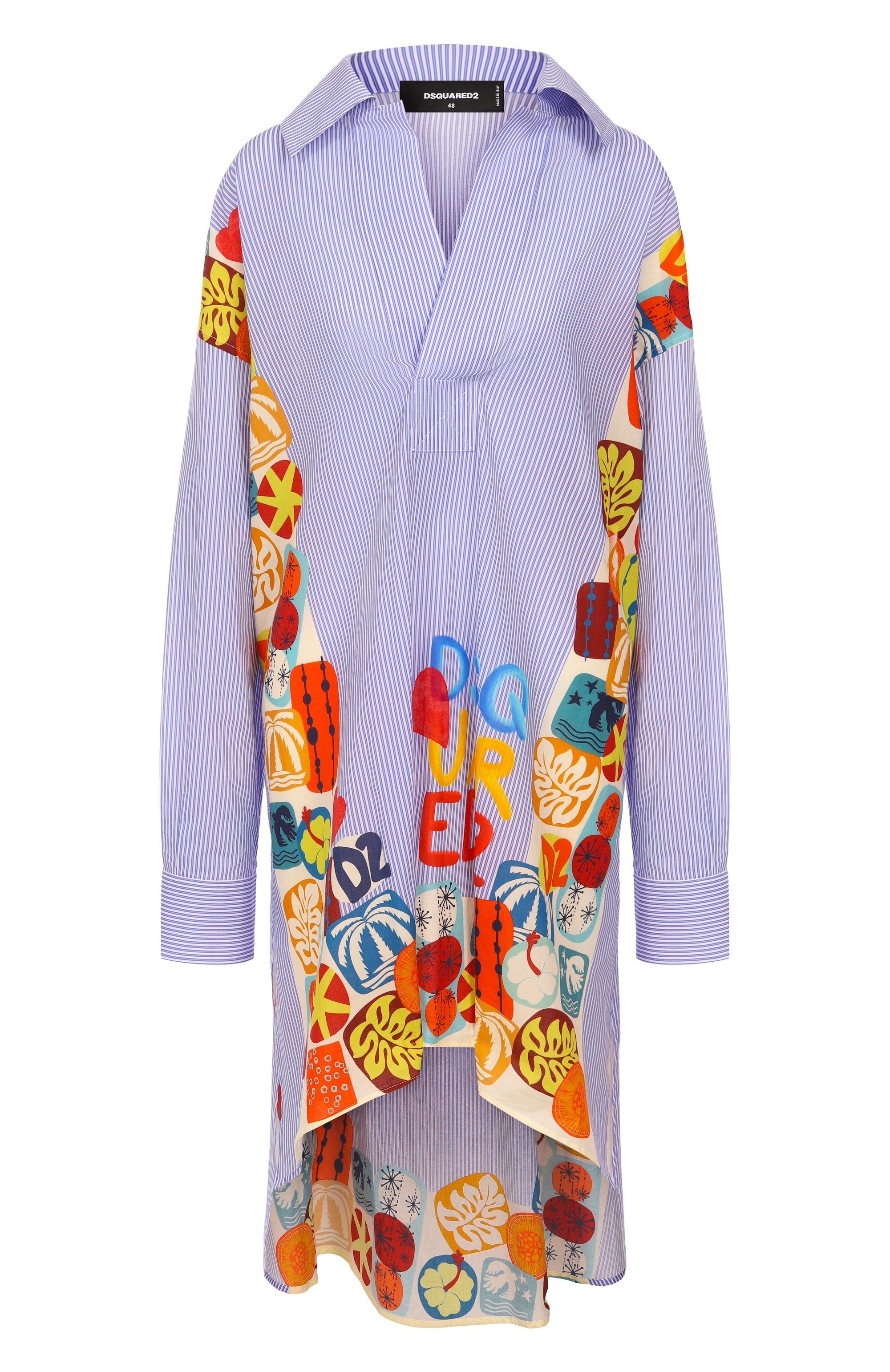Хлопковая туника DSQUARED2, арт. S73CU0315/D35283, фото 1