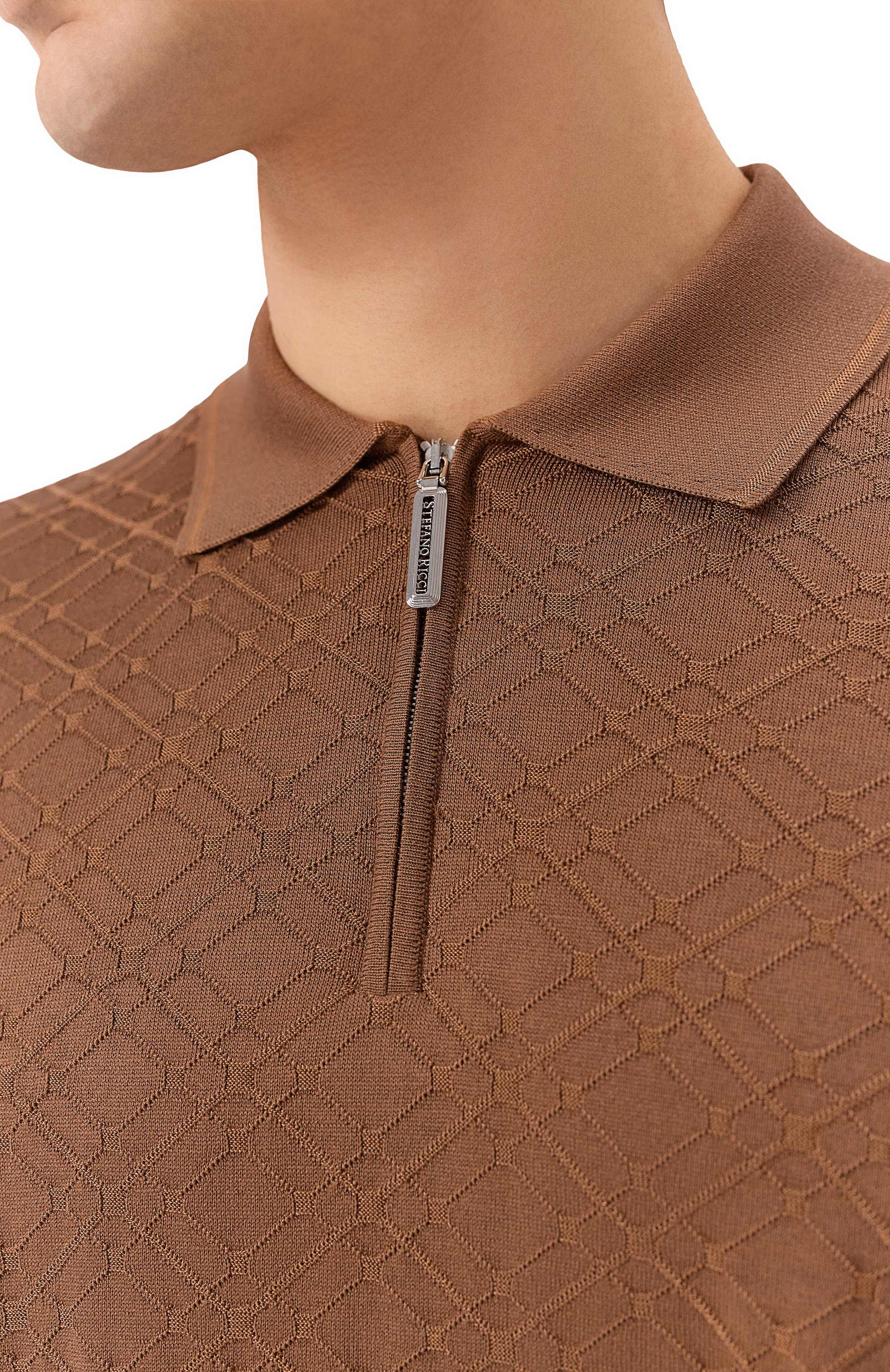 Поло из шелка и хлопка STEFANO RICCI, арт. K818090P31/F25172, фото 5