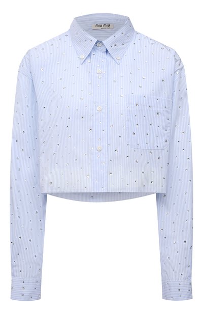 Хлопковая рубашка MIU MIU, арт. MK1564-10AP-F0012, фото 1