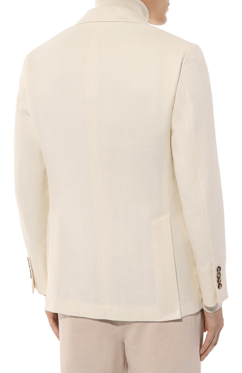 Пиджак изо льна и шелка BRUNELLO CUCINELLI, арт. MB4197BWDP, фото 6