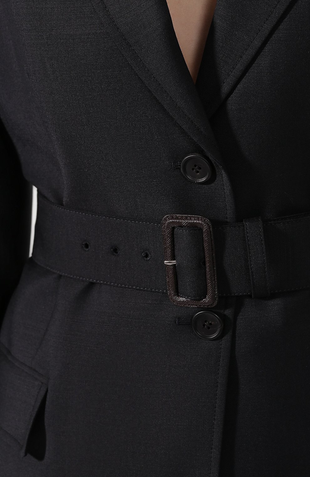 Шерстяной жакет PRADA черного цвета по цене 240000 руб., арт. P500IH-G54-F0008, фото 5 Шерстяной жакет PRADA, арт. P500IH-G54-F0008, фото 5