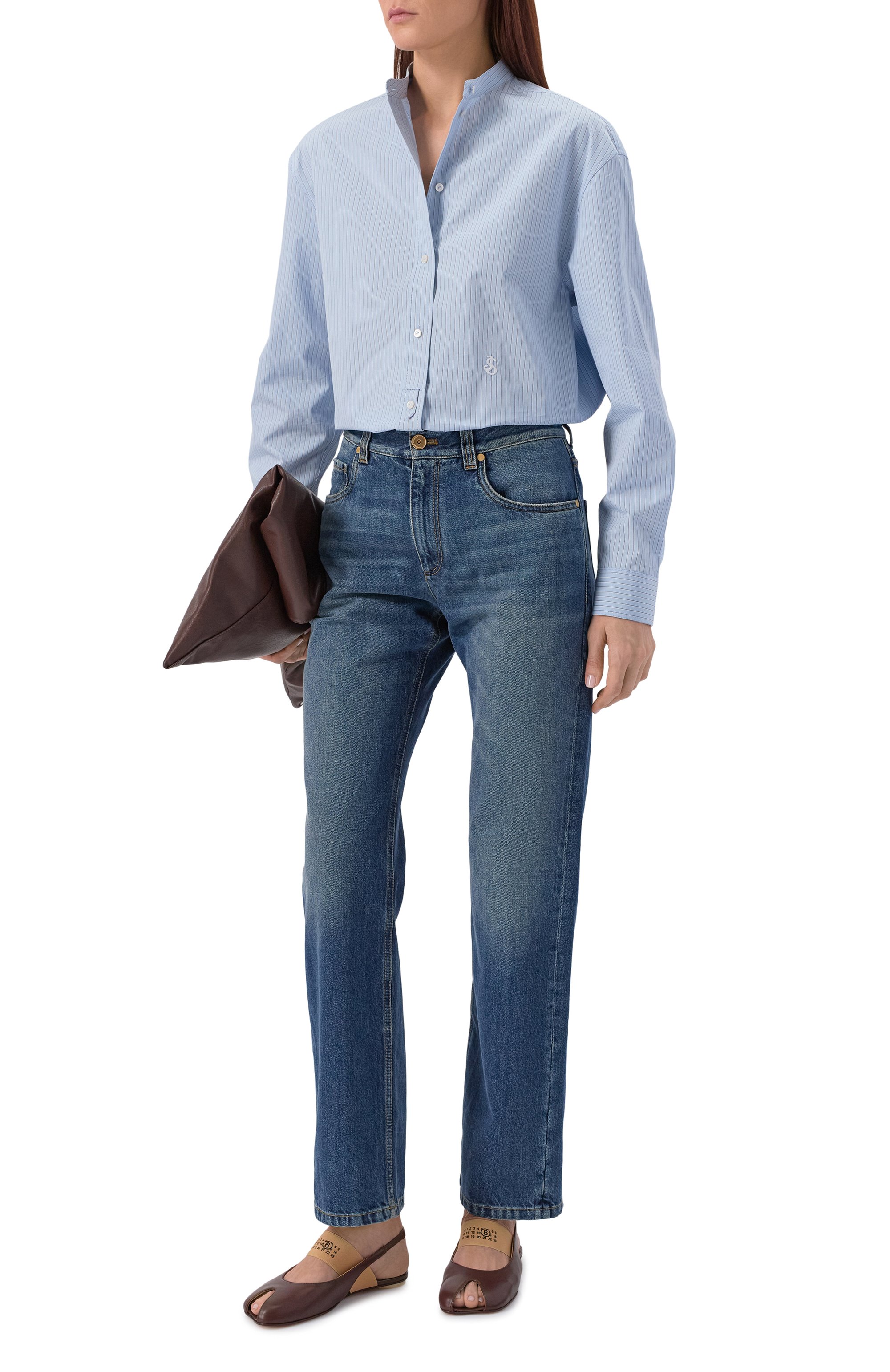 Кожаные балетки anatomic MM6, арт. S59WP0212/P3628, фото 3