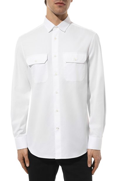 Хлопковая рубашка BRUNELLO CUCINELLI, арт. MW6040626, фото 3