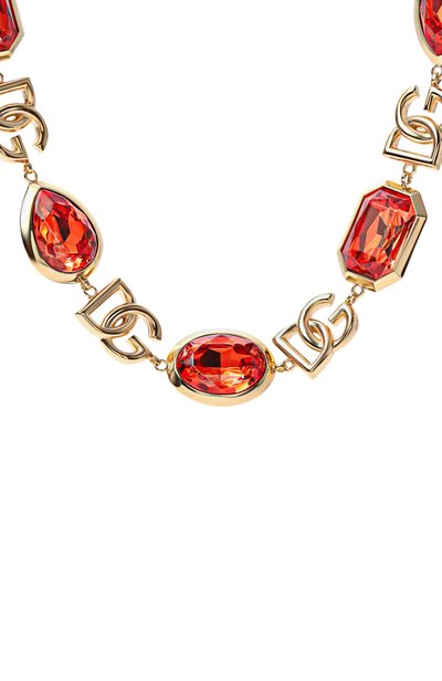 Колье DOLCE & GABBANA красного цвета по цене 256000 руб., арт. WNR6M5/W1111, фото 3 Колье DOLCE & GABBANA, арт. WNR6M5/W1111, фото 3