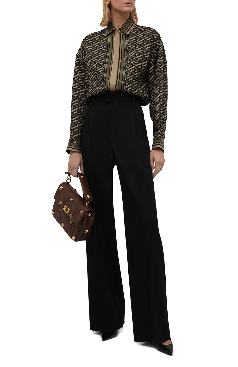 Шелковая рубашка VERSACE, арт. 1002489/1A01805, фото 2