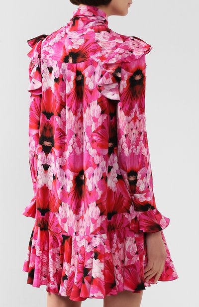 Шелковое платье ALEXANDER MCQUEEN, арт. 605641/QCABE, фото 4
