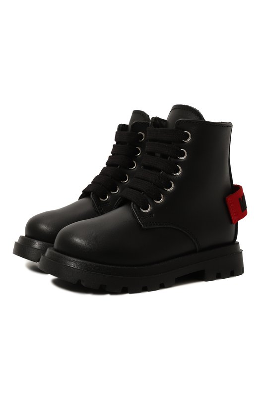 

Кожаные ботинки Moschino, Чёрный