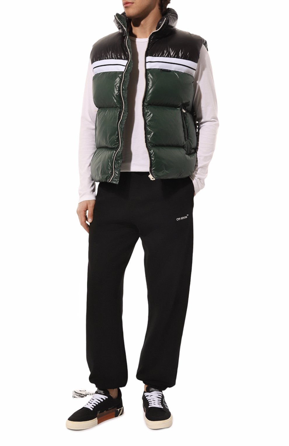 Текстильные кеды vulcanized OFF-WHITE, арт. 0MIA085F21FAB0011045, фото 2