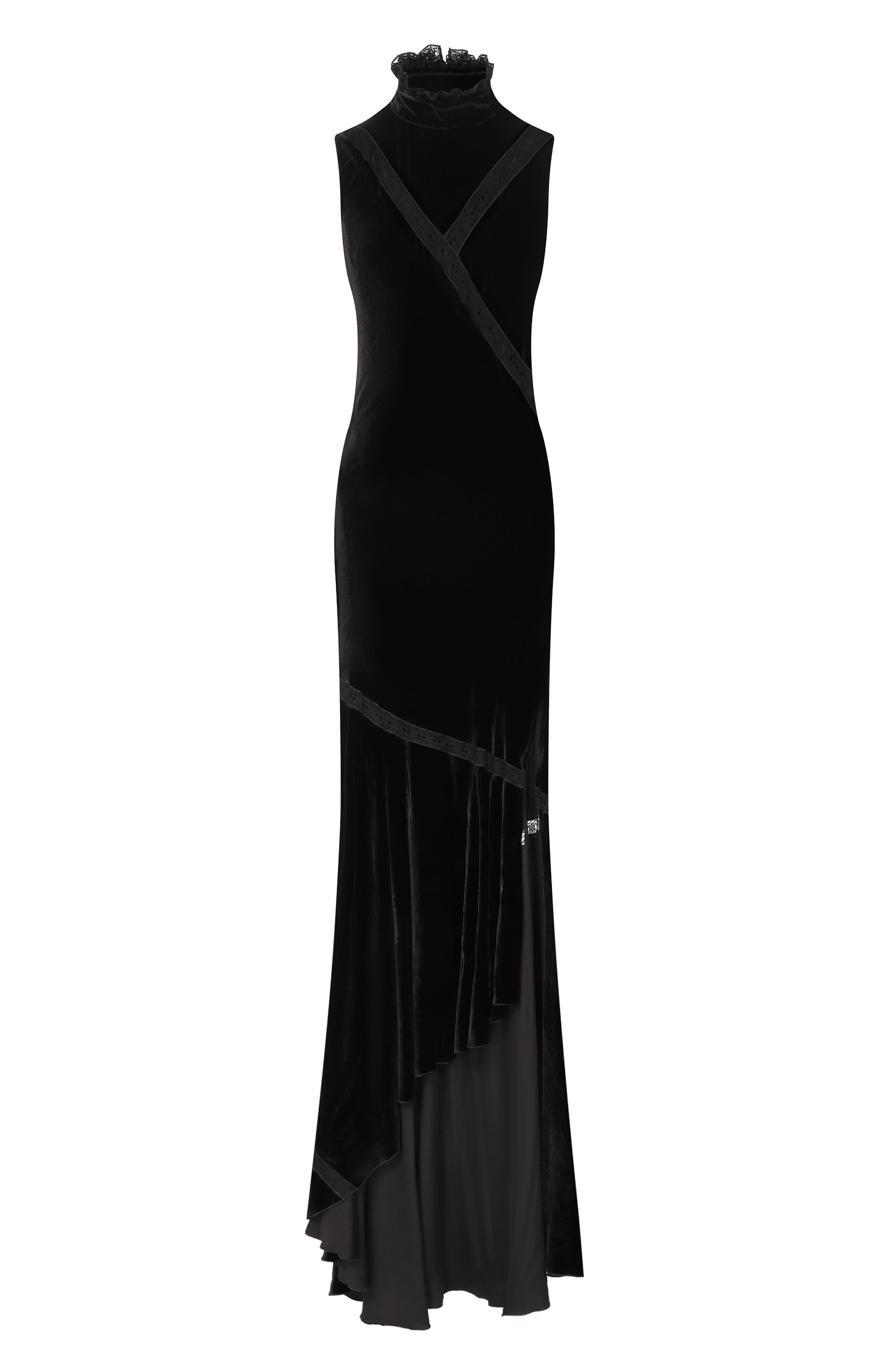 Бархатное платье ANN DEMEULEMEESTER черного цвета по цене 241500 руб., арт. B0014501/FA762, фото 1 Бархатное платье ANN DEMEULEMEESTER, арт. B0014501/FA762, фото 1