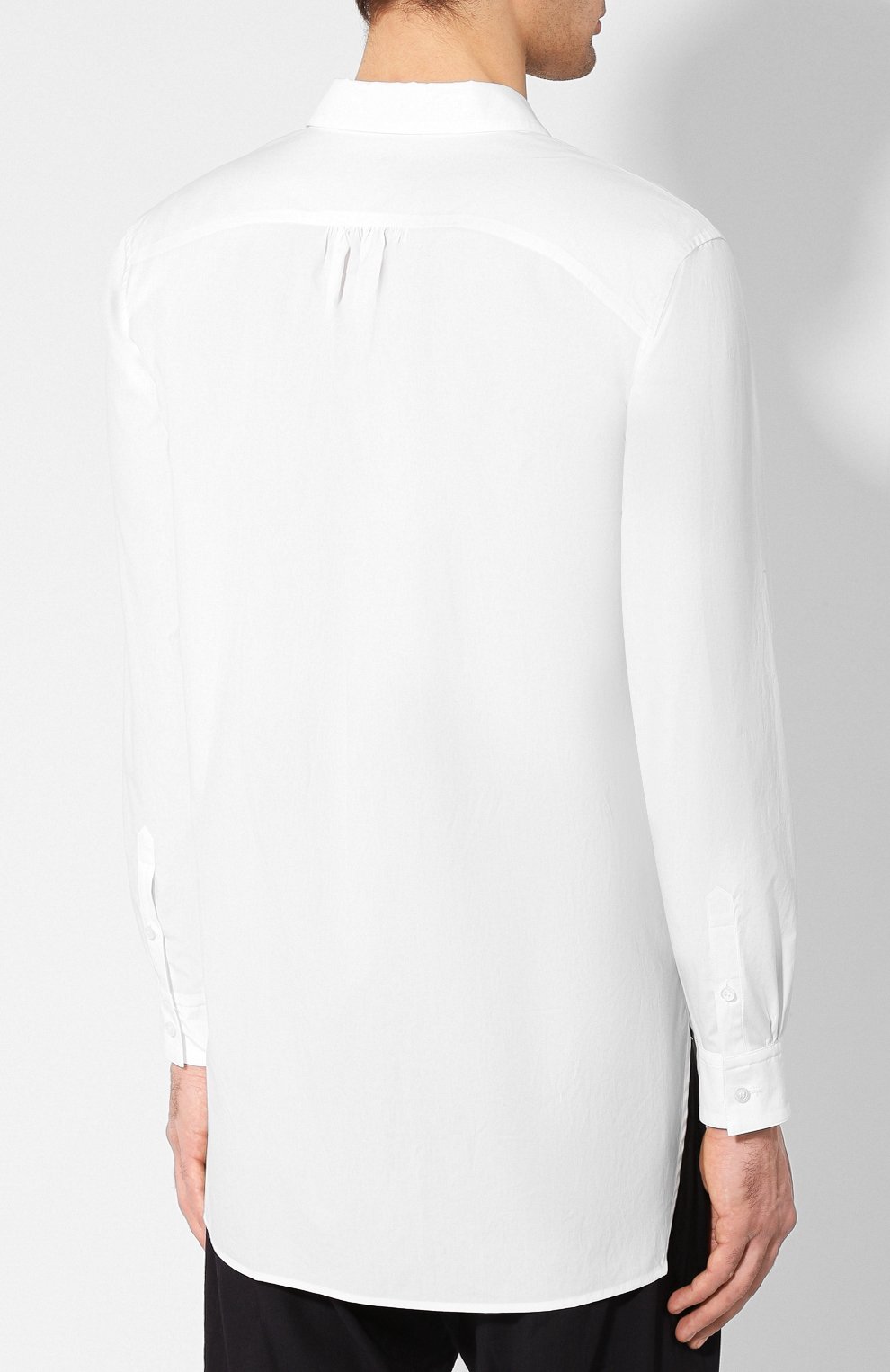 Хлопковая рубашка KAZUYUKI KUMAGAI белого цвета по цене 26550 руб., арт. KS91-035, фото 4 Хлопковая рубашка KAZUYUKI KUMAGAI, арт. KS91-035, фото 4