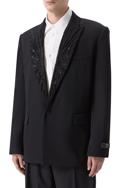 Шерстяной пиджак BALMAIN, арт. GH1SE492/PD31, фото 3