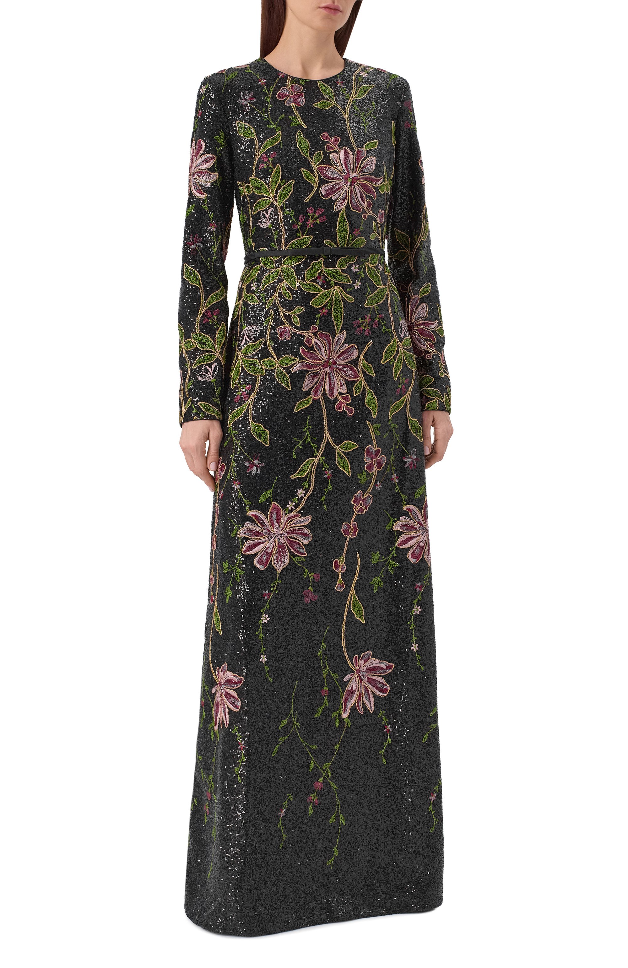 Платье с отделкой пайетками GIAMBATTISTA VALLI, арт. 25FWSVCA5C34/94PAI, фото 2