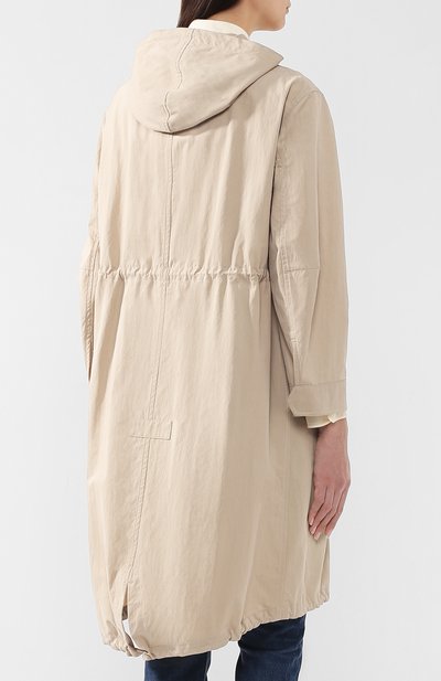 Хлопковая парка BRUNELLO CUCINELLI светло-бежевого цвета по цене 339500 руб., арт. MF5809324, фото 4 Хлопковая парка BRUNELLO CUCINELLI, арт. MF5809324, фото 4