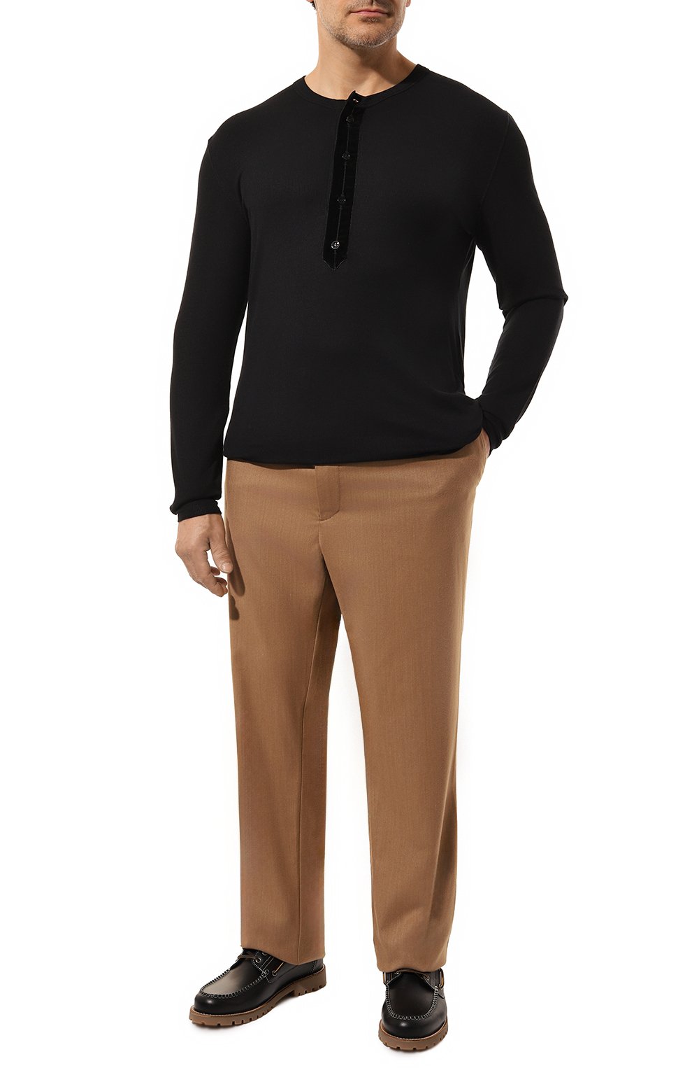 Лонгслив-хенли из вискозы TOM FORD, арт. JMV011/JHL009, фото 2