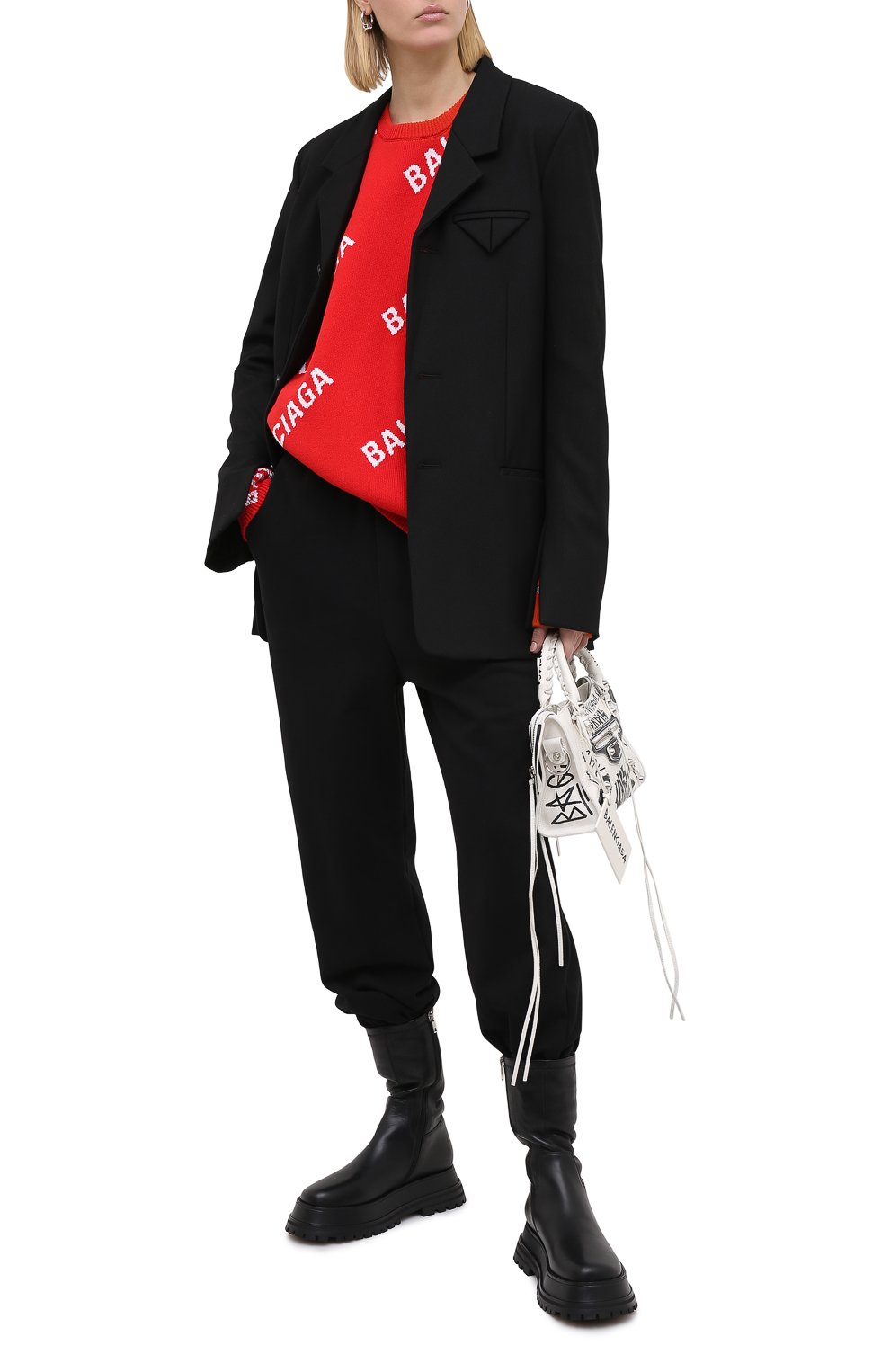 Свитер из хлопка и шерсти BALENCIAGA, арт. 625329/T3178, фото 2