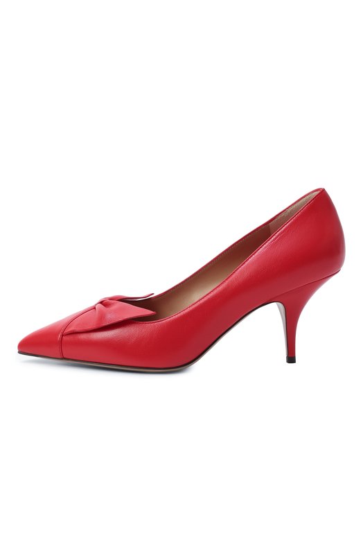 Кожаные туфли Bow Ferragamo 01K026/786901 Красный  01K026/786901 Фото 4