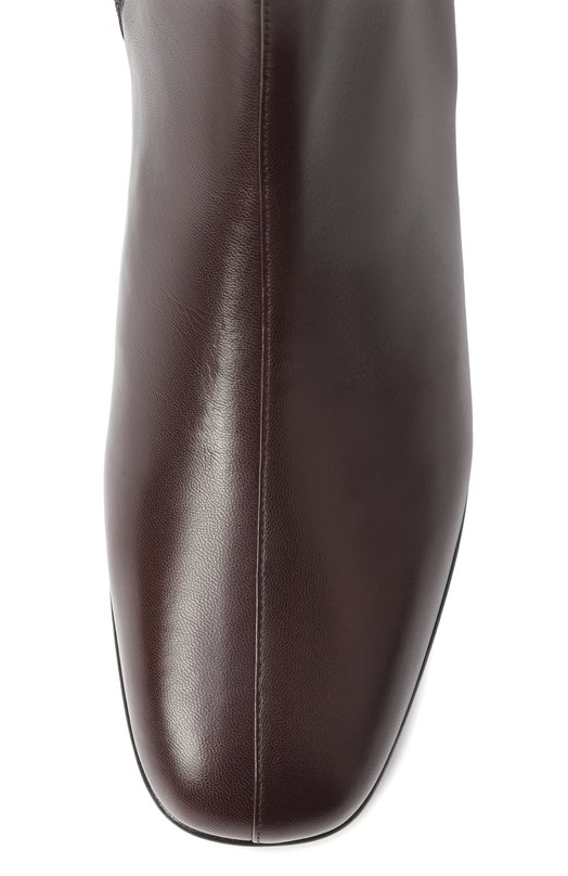 Кожаные сапоги VLogo Signature Valentino 7W2S0LI5/DDT Коричневый  7W2S0LI5/DDT Фото 6