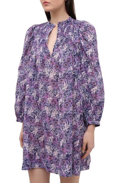Хлопковое платье ISABEL MARANT ETOILE фиолетового цвета по цене 37200 руб., арт. R01591-21P009E/VIRGINIE, фото 3 Хлопковое платье ISABEL MARANT ETOILE, арт. R01591-21P009E/VIRGINIE, фото 3