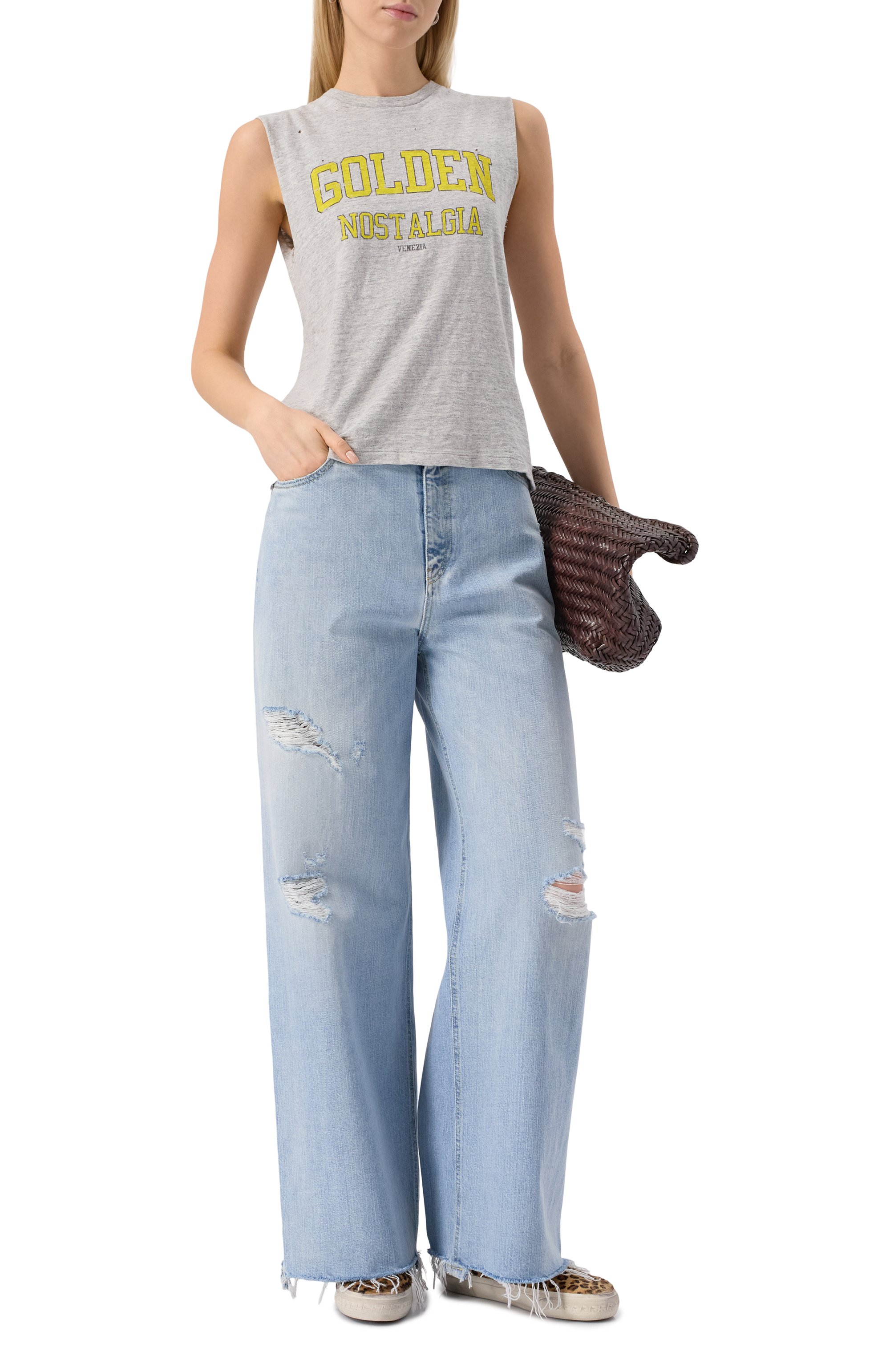 Хлопковая майка GOLDEN GOOSE DELUXE BRAND, арт. GWP02187.P001886, фото 2