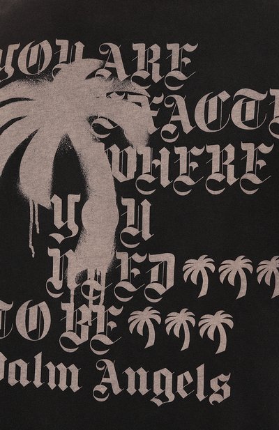 Хлопковый лонгслив PALM ANGELS, арт. PMAB002F24JER001, фото 5