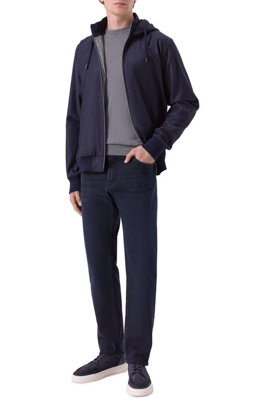 Шерстяная толстовка Capobianco 19M403.FA00. Синий  19M403.FA00. Фото 2