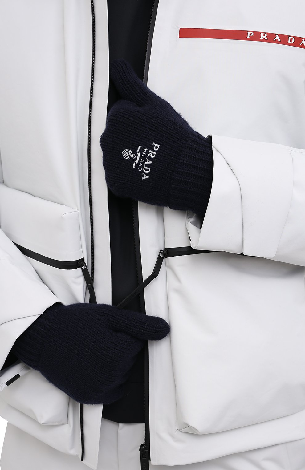 Перчатки из шерсти и кашемира PRADA, арт. UMK66-1B1A-F0124-212, фото 2