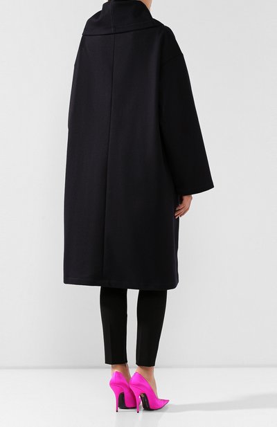 Шерстяное пальто DRIES VAN NOTEN темно-синего цвета по цене 85950 руб., арт. 192-10243-8211, фото 4 Шерстяное пальто DRIES VAN NOTEN, арт. 192-10243-8211, фото 4