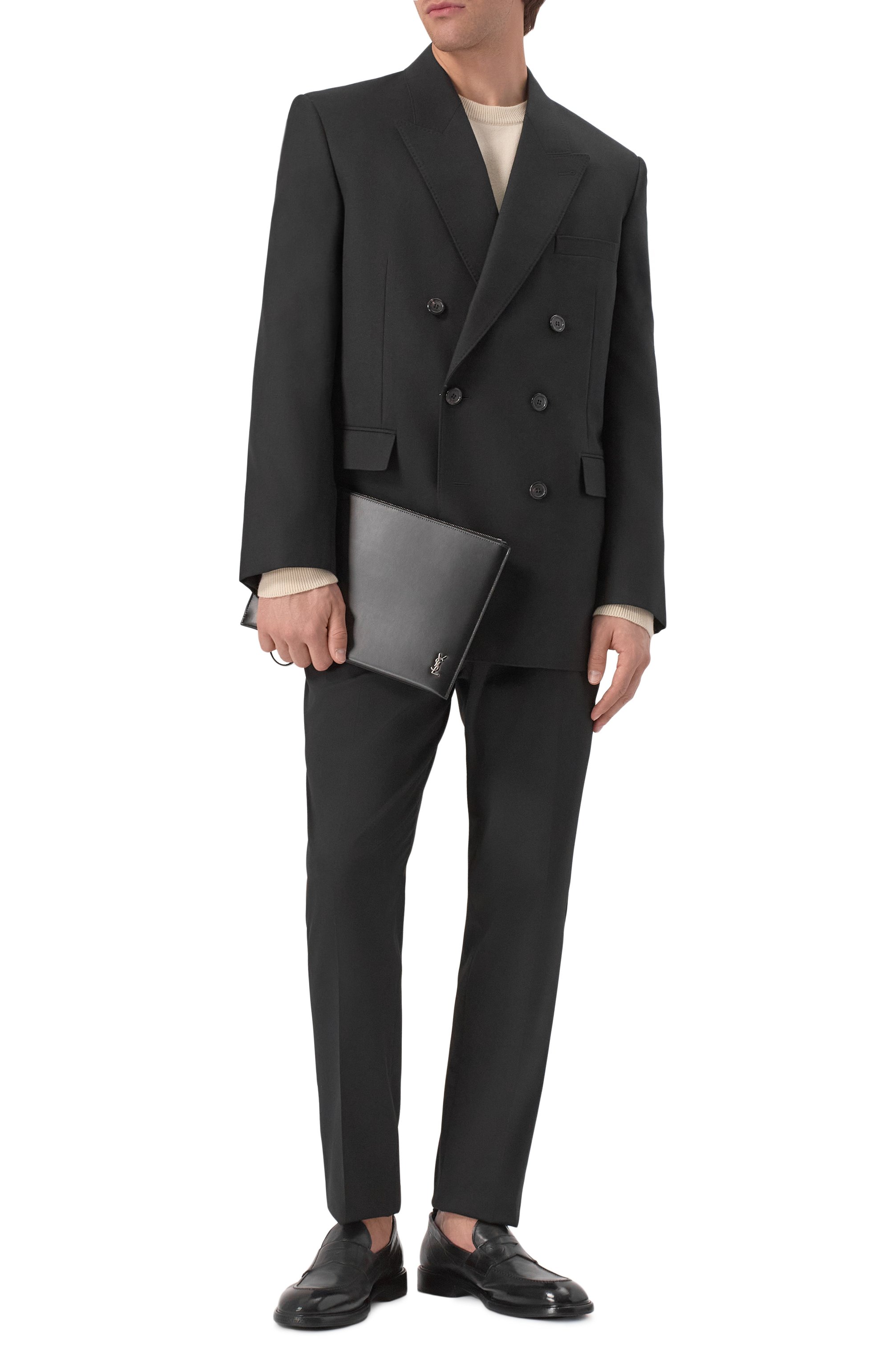 Кожаная папка для документов SAINT LAURENT, арт. 683827/1JB0E, фото 6