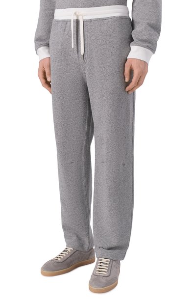 Брюки из хлопка и льна BRUNELLO CUCINELLI, арт. MR8313381G, фото 3