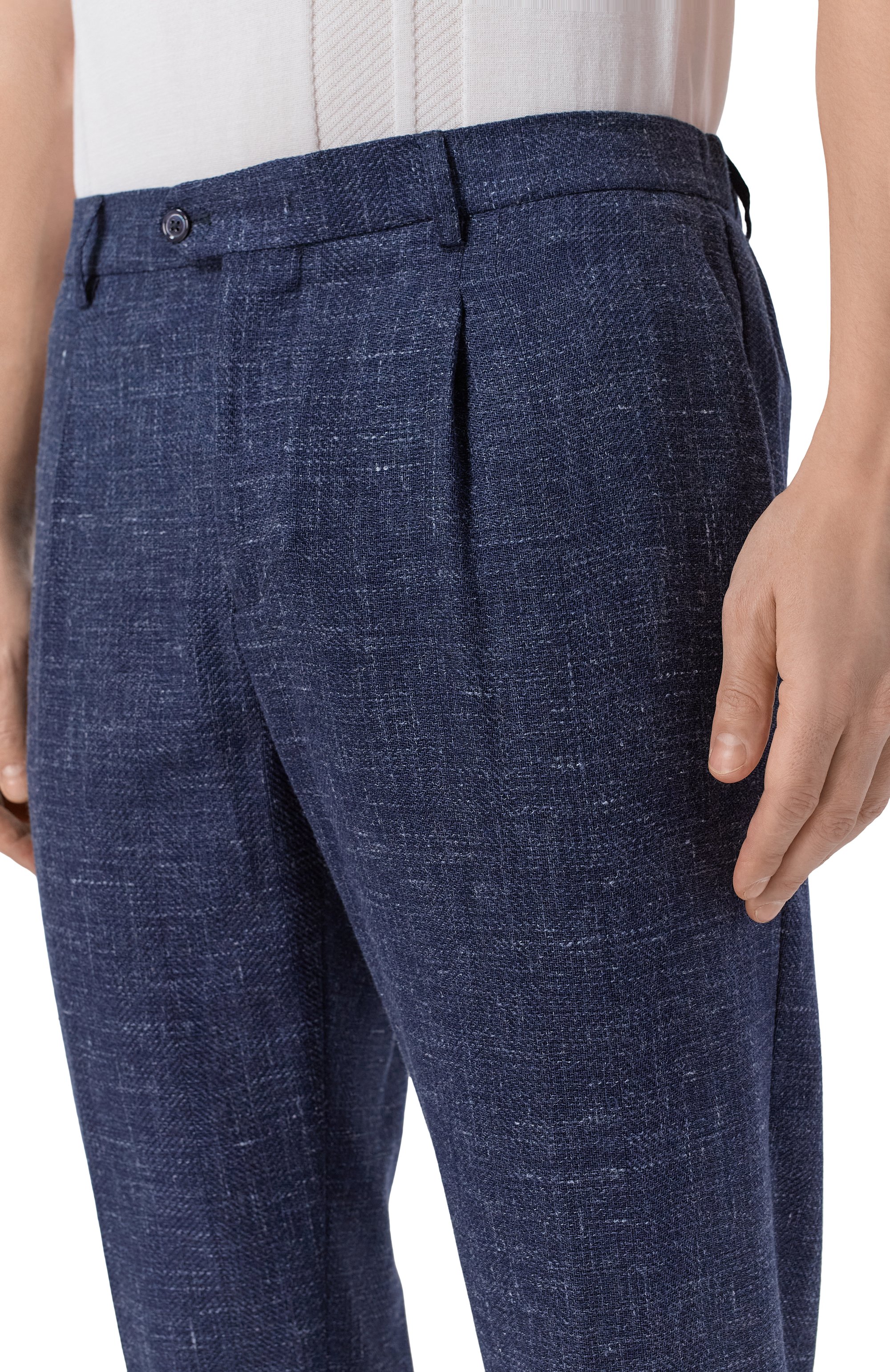 Брюки из шерсти и кашемира MARCO PESCAROLO, арт. FAR/5326, фото 5