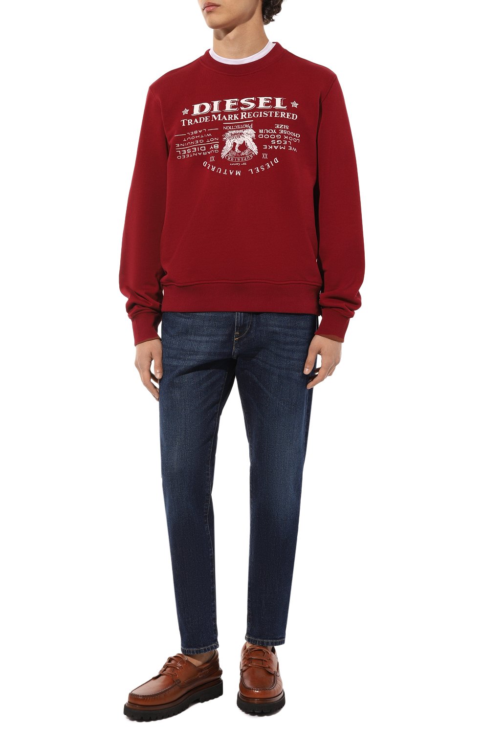 Хлопковый свитшот DIESEL, арт. A03566/0JFAV, фото 2