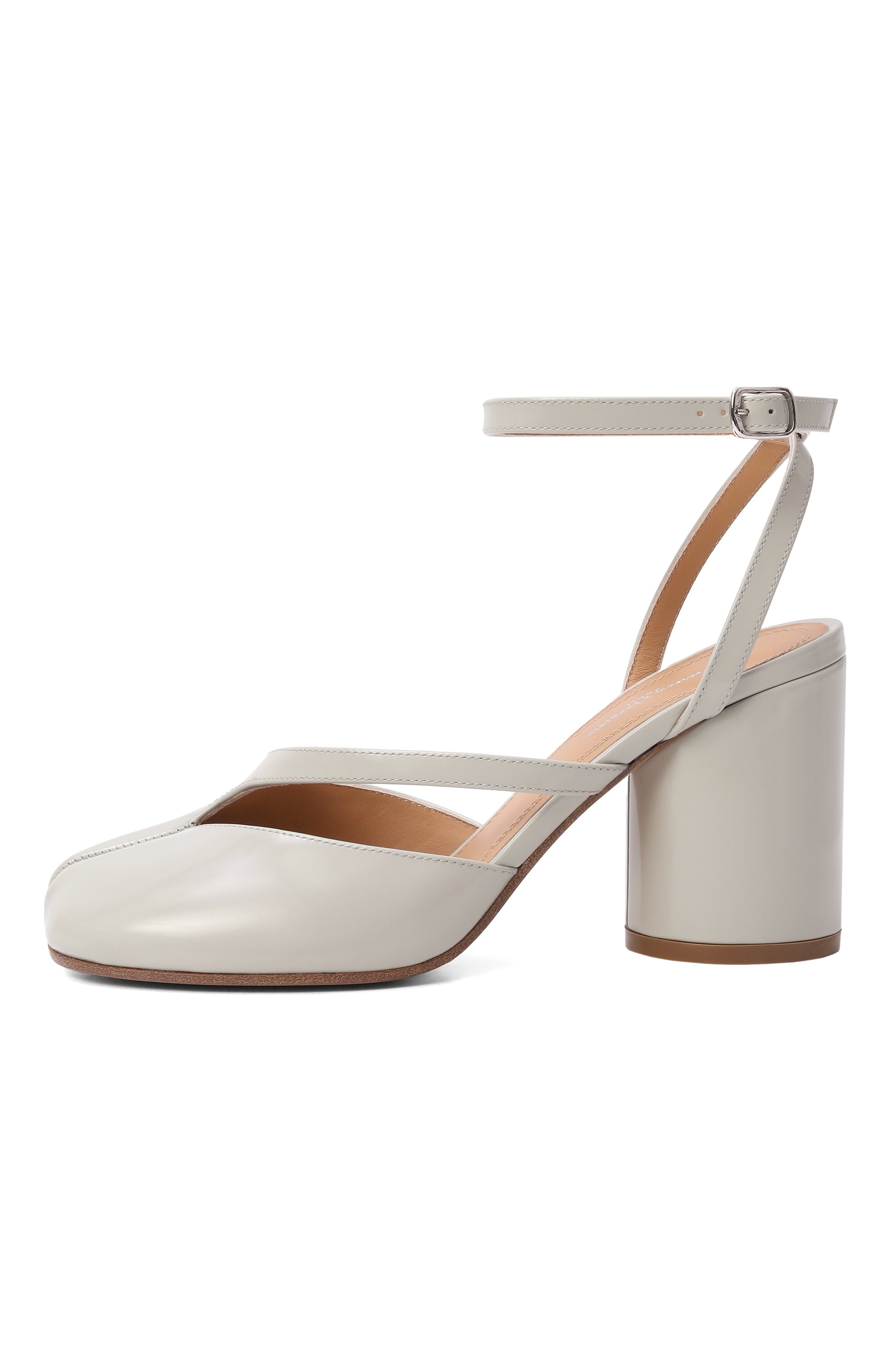 Кожаные туфли tabi MAISON MARGIELA светло-зеленого цвета по цене 111000 руб., арт. S58WP0280/P8193, фото 4 Кожаные туфли tabi MAISON MARGIELA, арт. S58WP0280/P8193, фото 4
