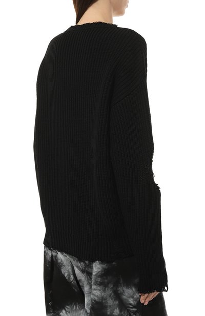 Хлопковый свитер DSQUARED2 черного цвета по цене 99650 руб., арт. S75HA1188/S18193, фото 4 Хлопковый свитер DSQUARED2, арт. S75HA1188/S18193, фото 4