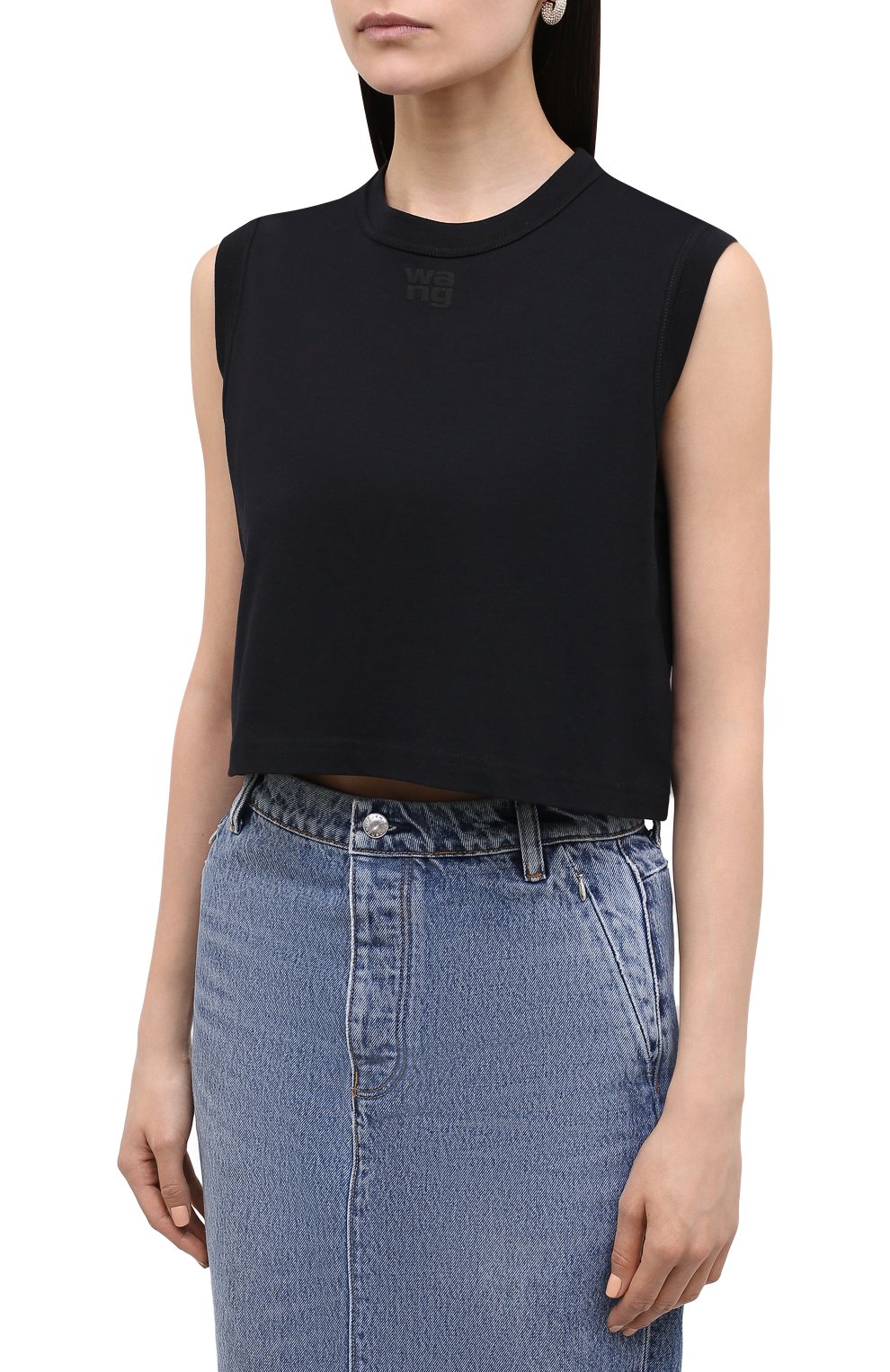 Хлопковый топ ALEXANDERWANG.T, арт. 4CC3211283, фото 3