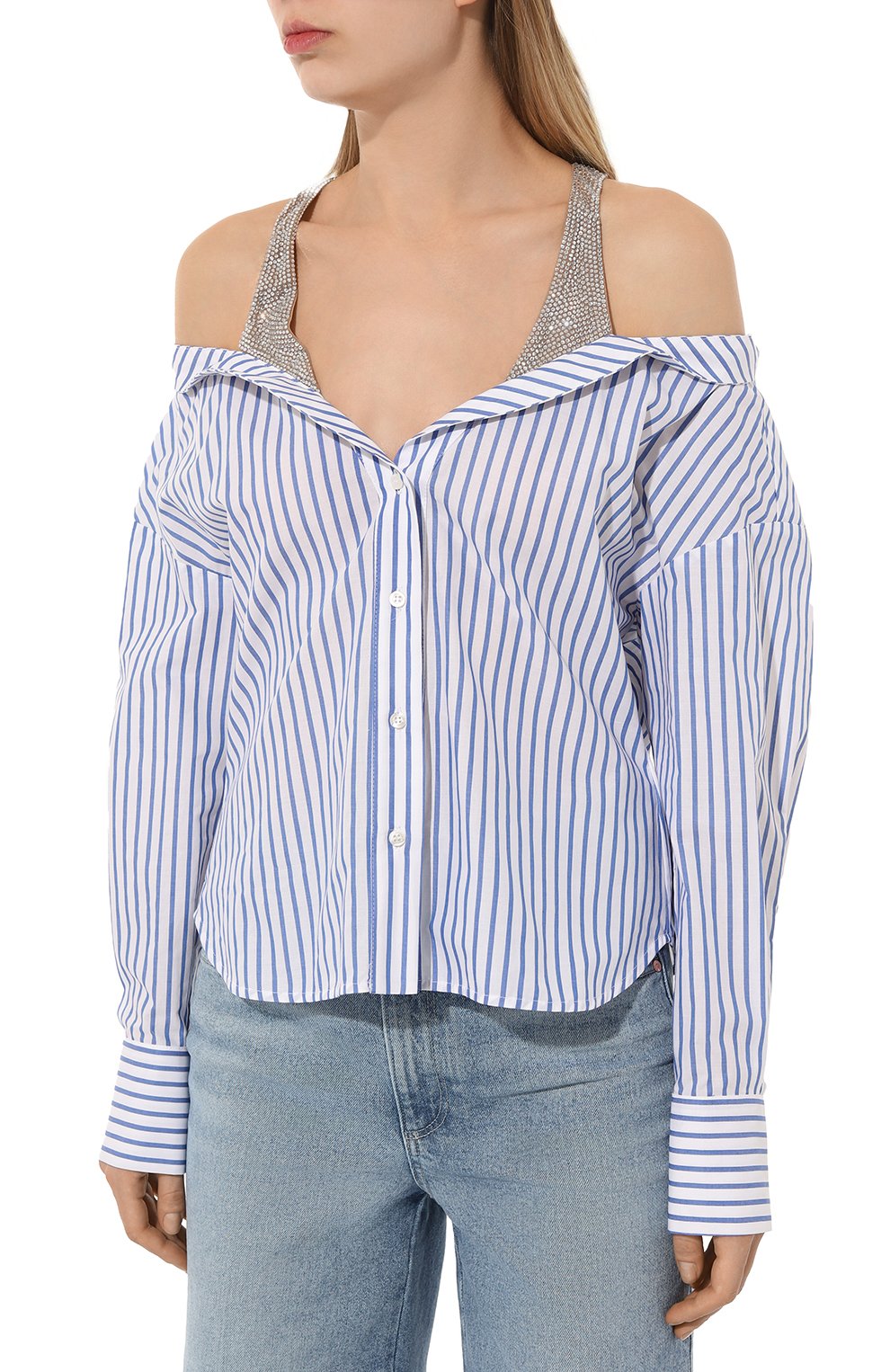 Хлопковая блузка GIUSEPPE DI MORABITO, арт. 02PST0221C 02280, фото 3