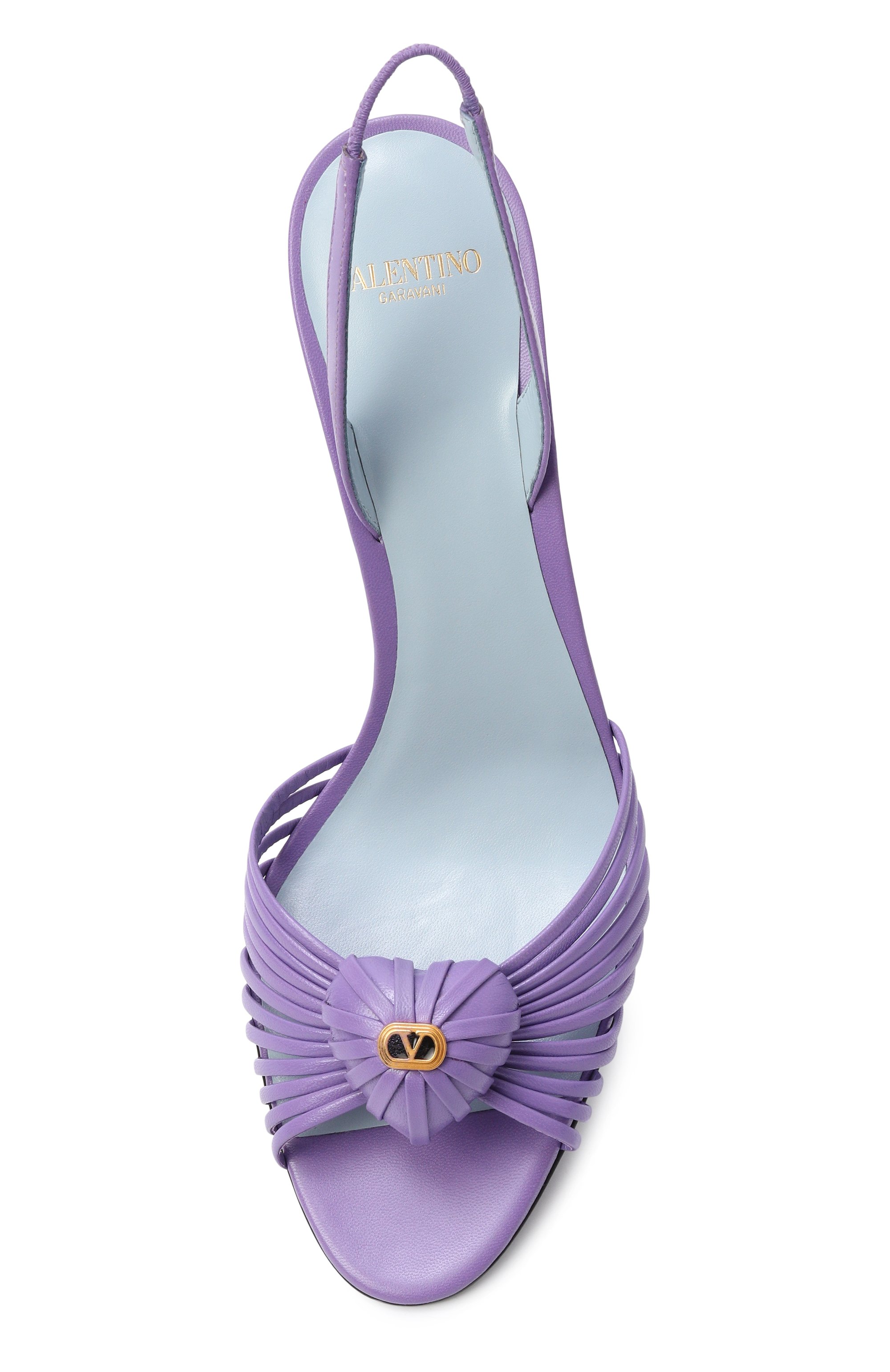 Кожаные босоножки coeur royal 85 VALENTINO сиреневого цвета по цене 125500 руб., арт. 8W2S0LU8/DMD, фото 6 Кожаные босоножки coeur royal 85 VALENTINO, арт. 8W2S0LU8/DMD, фото 6