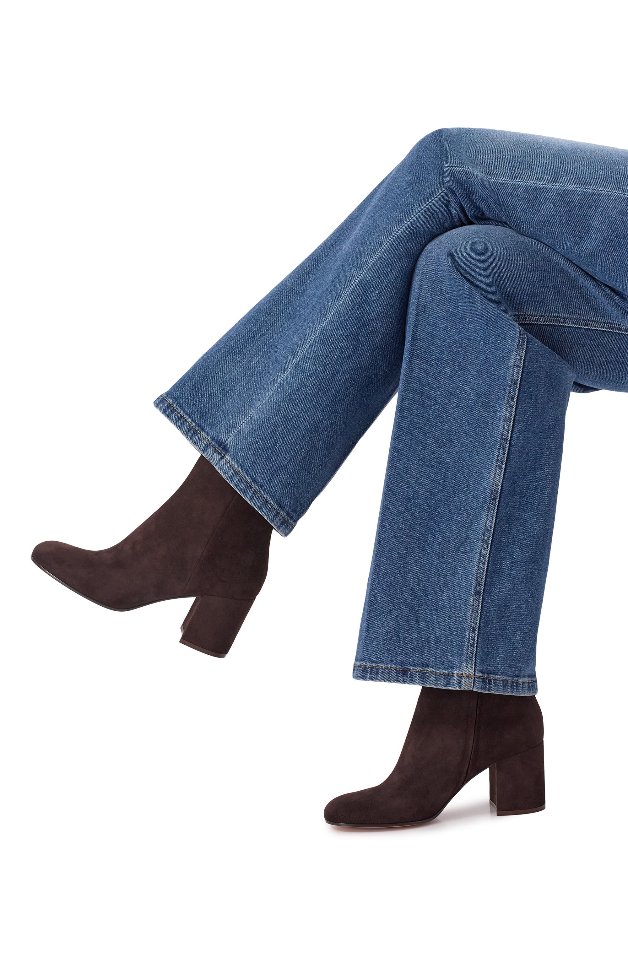 Замшевые ботильоны joelle 70 GIANVITO ROSSI, арт. G73065.70RIC.CASM0KA, фото 2