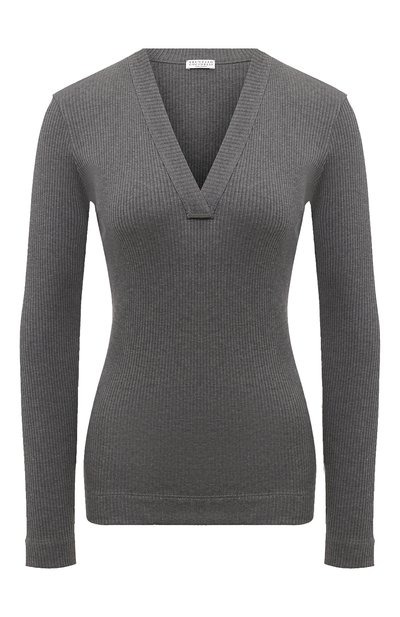 Хлопковый пуловер BRUNELLO CUCINELLI, арт. MH990BF202, фото 1