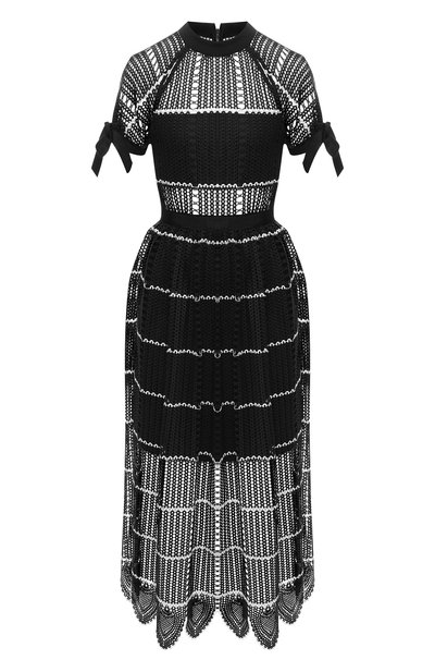 Вязаное платье-миди SELF-PORTRAIT, арт. SP20-076M, фото 1