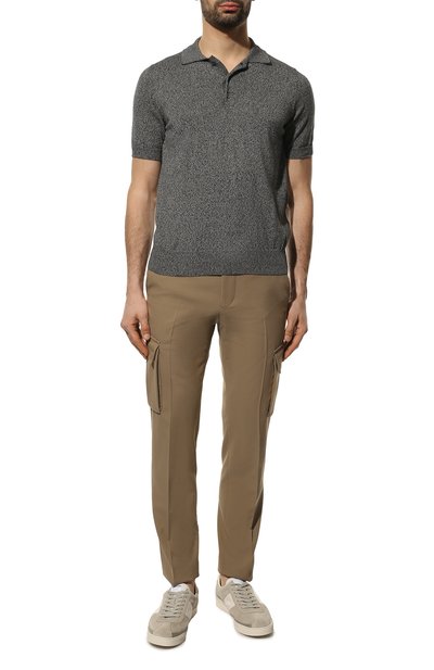 Брюки-карго из хлопка и шерсти CORNELIANI, арт. 894L02-2118200/00, фото 2