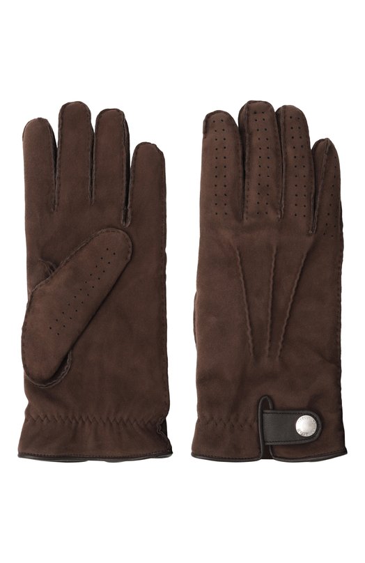 Замшевые перчатки Brunello Cucinelli MPSTR93608 Коричневый  MPSTR93608 Фото 2