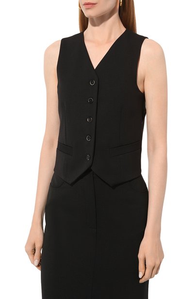Жилет BEATRICE .B черного цвета по цене 27700 руб., арт. 24FA9062/TWILL, фото 3 Жилет BEATRICE .B, арт. 24FA9062/TWILL, фото 3