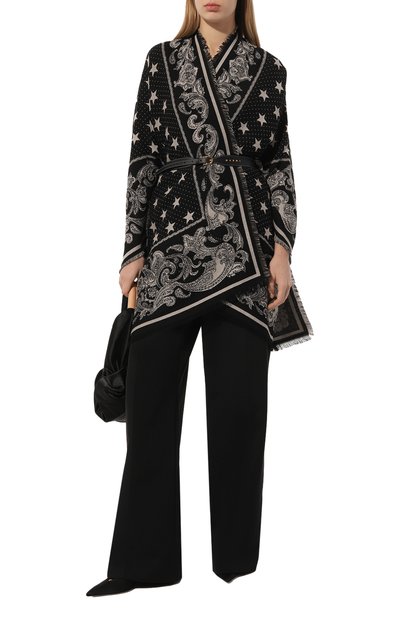 Пончо из вискозы и шерсти BALMAIN, арт. CF1XL065/VE34, фото 2