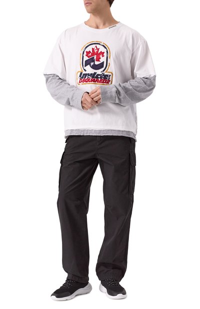 Хлопковые брюки-карго HUGO BLUE, арт. 50535406, фото 2