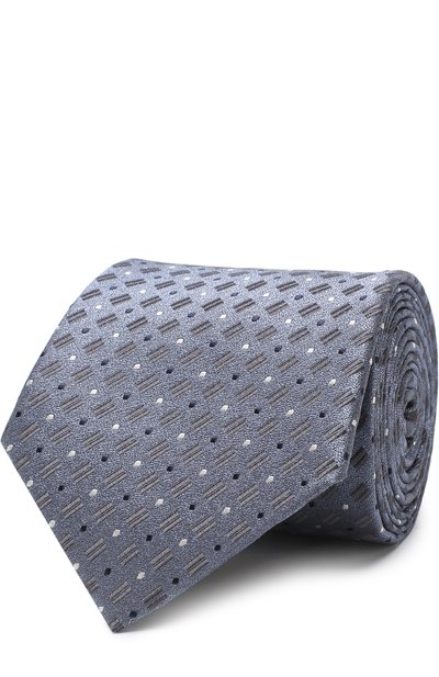 Мужской шелковый галстук с узором GIORGIO ARMANI, арт. 360054/8A914