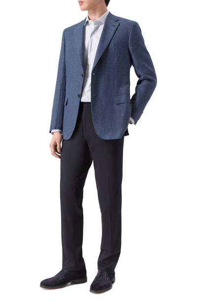 Замшевые дерби easy SANTONI, арт. MGEG19291NEAXGEX, фото 2